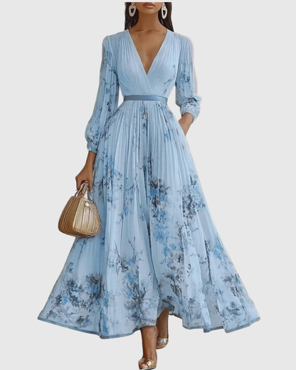 Fern | Elegant Pleated Maxi Dress