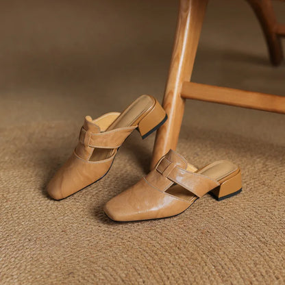 Alayna | Smooth Slip-On Mules