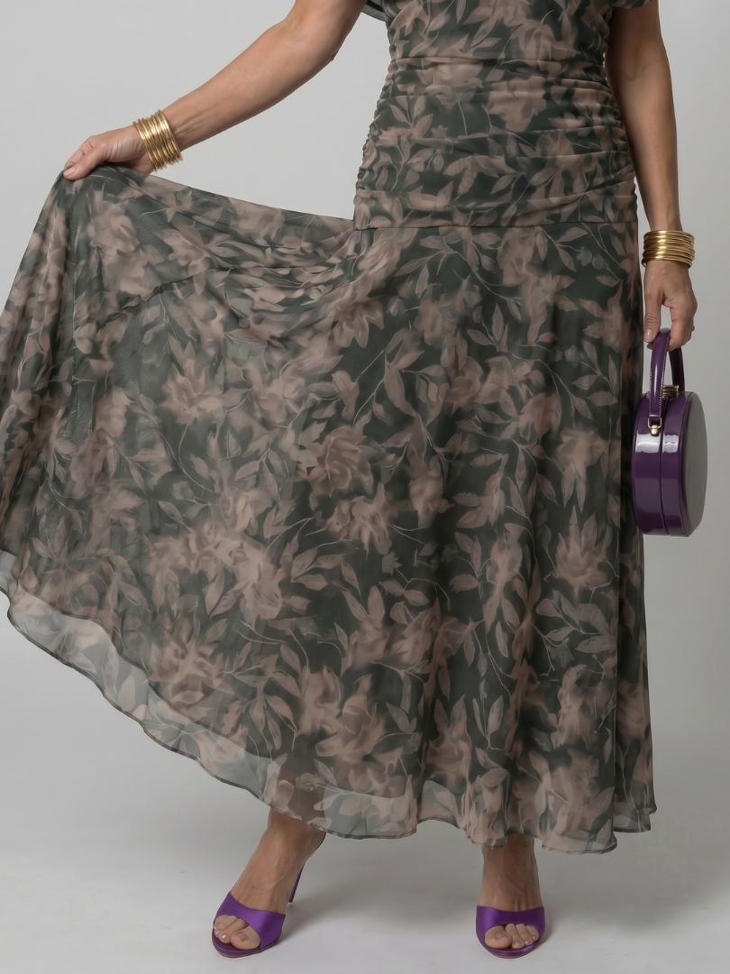 Ava | Off-Shoulder Flow Midi Dress
