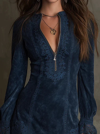 Fernanda | Suede-Look Mini Dress
