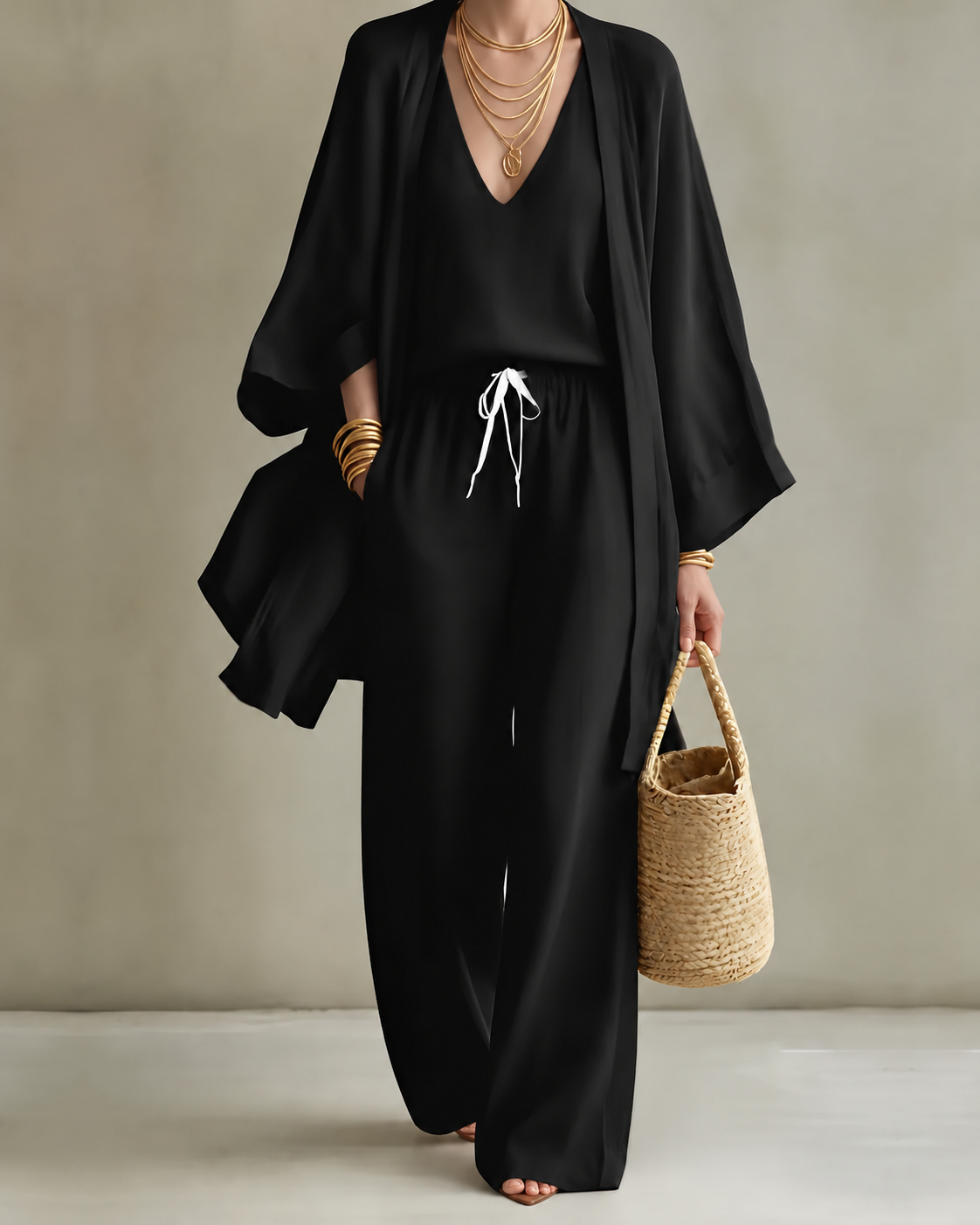 Jodie – Relaxed Linen-Look Three-Piece Set
