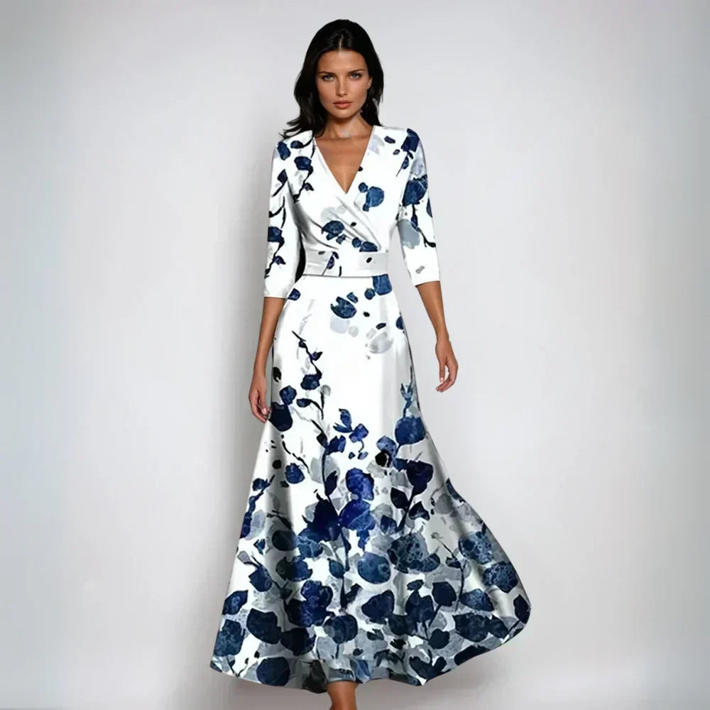 Marlee | Elegant Floral a-Line Dress