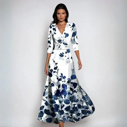 Marlee | Elegant Floral a-Line Dress