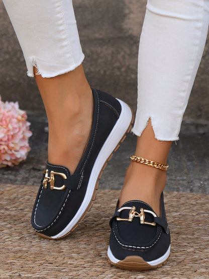 Dana | Flat Buckle Loafers