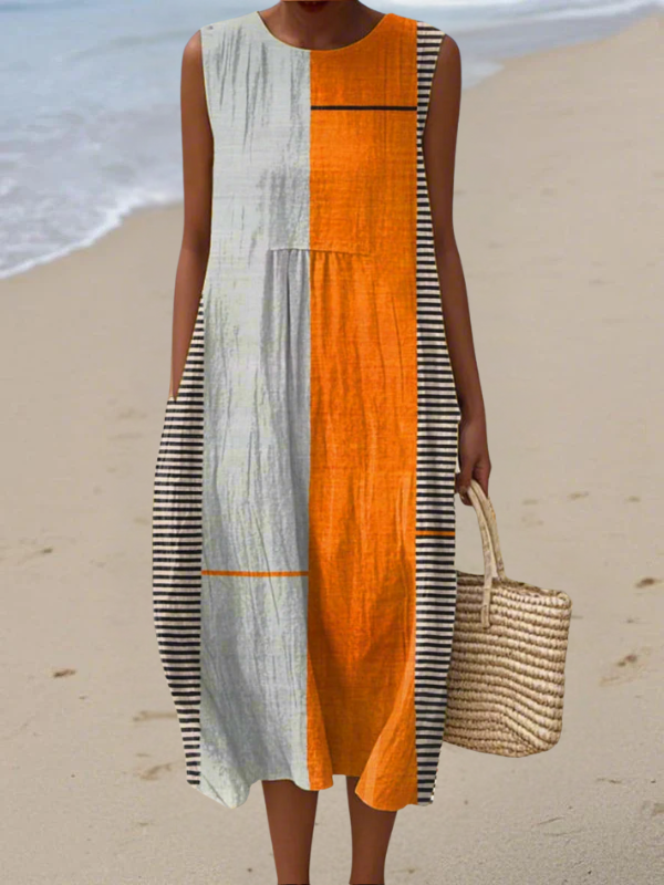 Rae | Colourblock Midi Dress