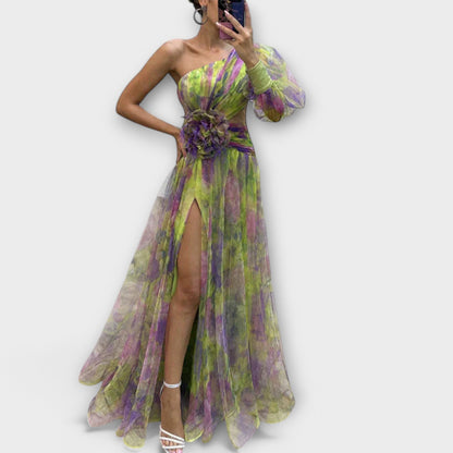 Madeleine | Elegant Evening Dress with One Shoulder and Slimming Waist