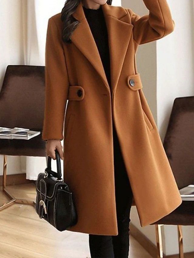 Deborah – Elegant Longline Tailored Coat