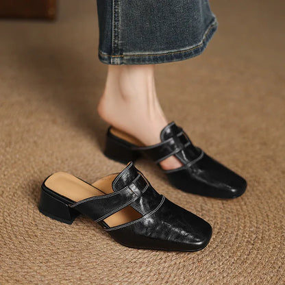 Alayna | Smooth Slip-On Mules