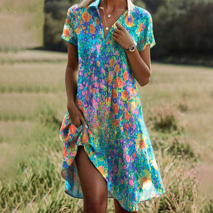 Diane – Spotted V-Neck Midi Dress