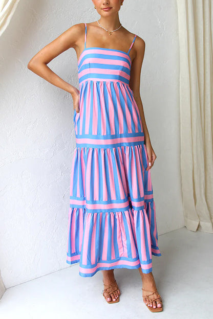 Rosalyn | Colour Block Maxi Dress