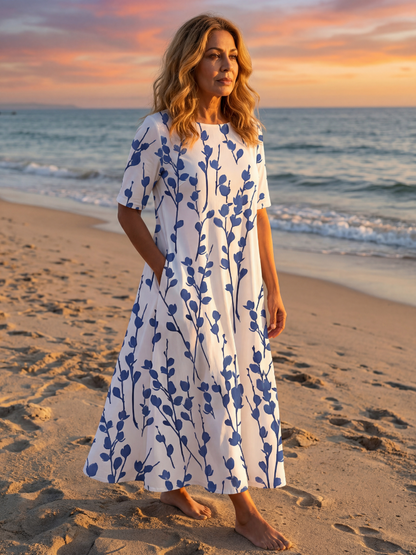 Neila | Floral Midi Dress