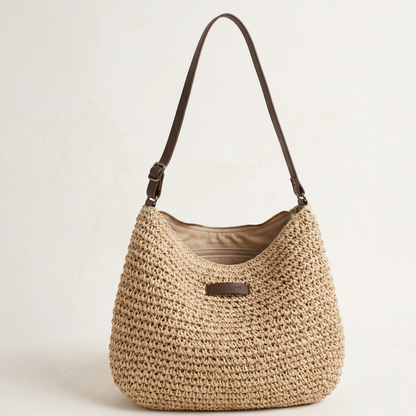 Angela – Woven Hobo Shoulder Bag