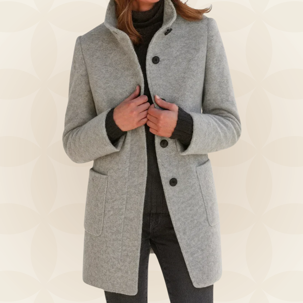 Susanne – Tailored High-Collar Winter Coat