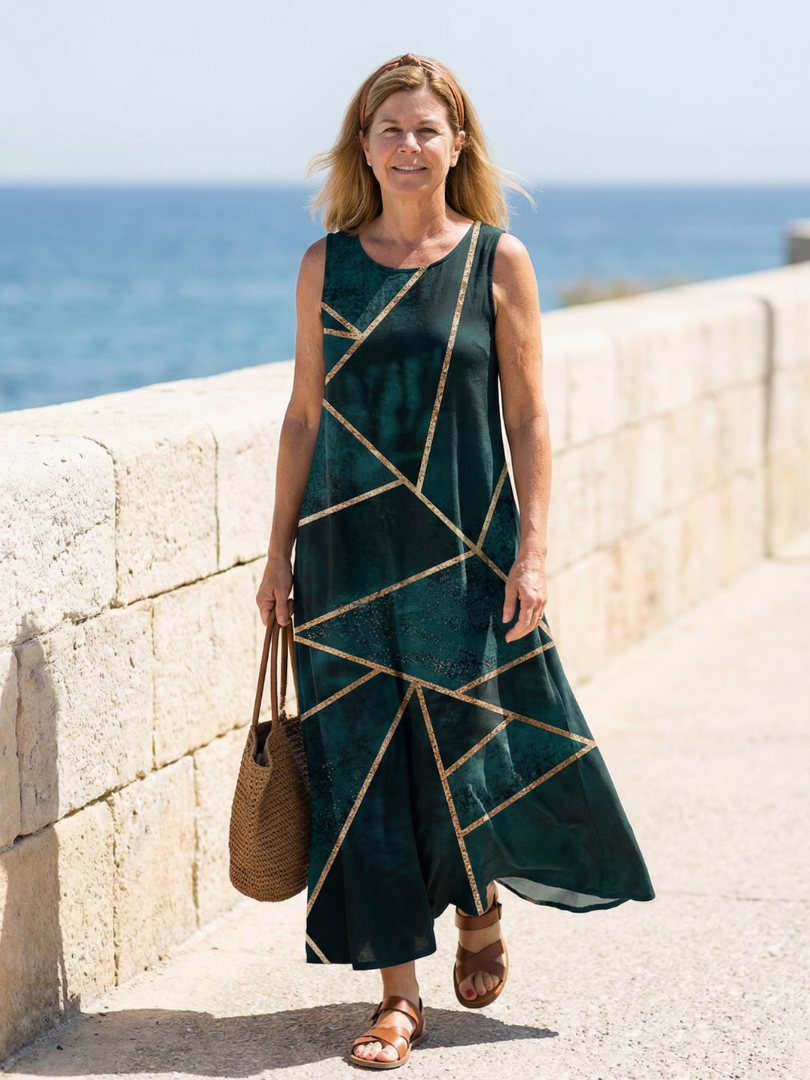 Payson | Calm Tide Midi Dress