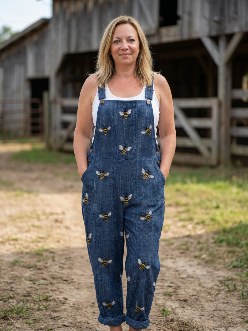 Lilian | Bee Strap Jumpsuit
