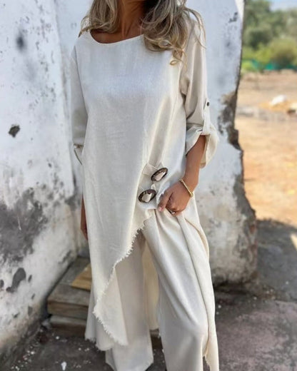 Lateefah | Relaxed Linen-Look Set