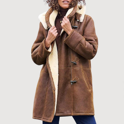 Marlene – Faux-Shearling Lined Toggle Coat