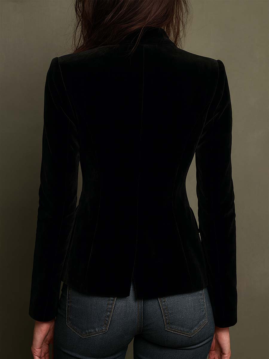 Zelma – Floral Embroidered Structured Blazer