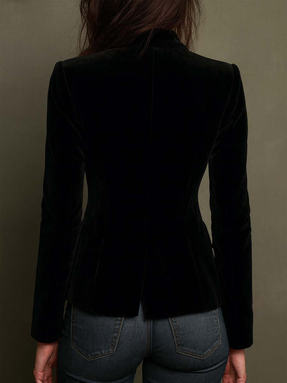 Zelma – Floral Embroidered Structured Blazer
