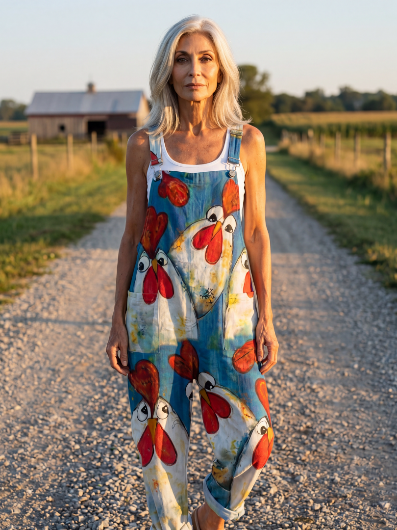 Natalie | Playful Motif Jumpsuit