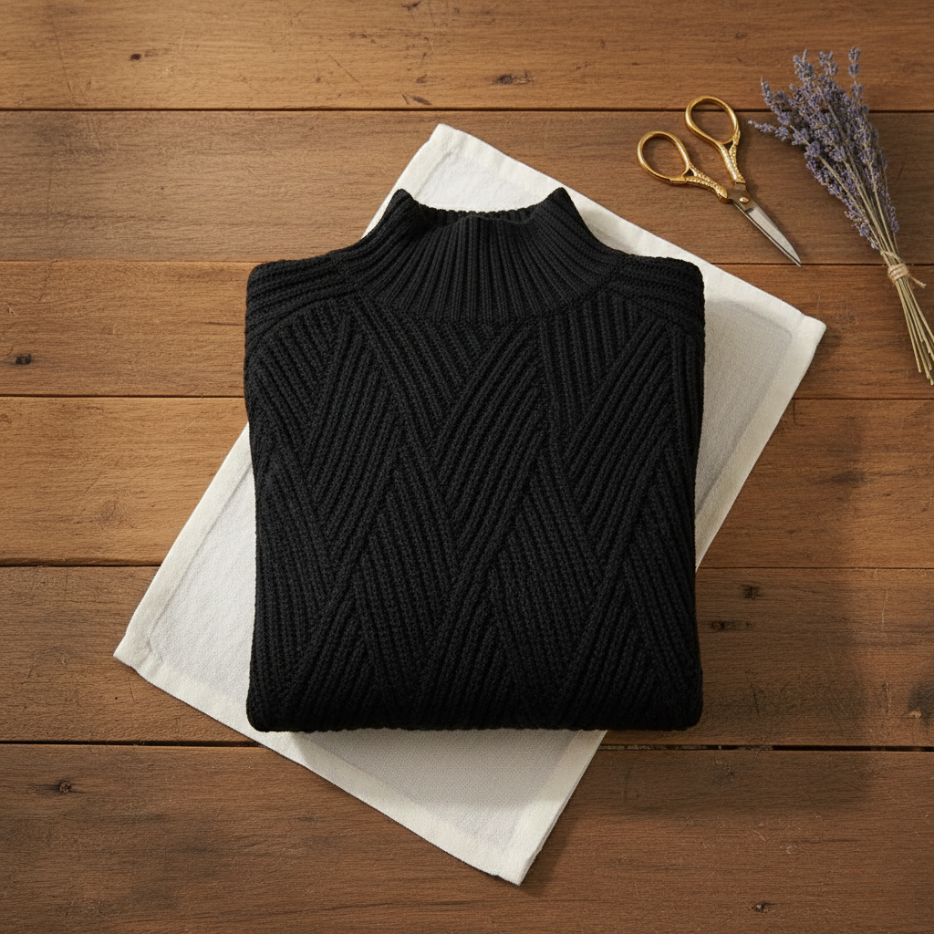 Emily – Chunky Knit Turtleneck Jumper