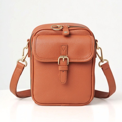 Kristy – Structured Buckle Crossbody Bag