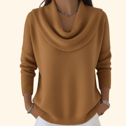 Melinda – Cowl Neck Knit Jumper