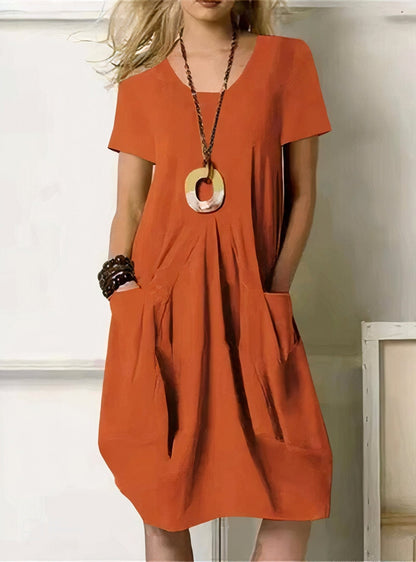 Kwani – Easy Casual Pocket Midi Dress