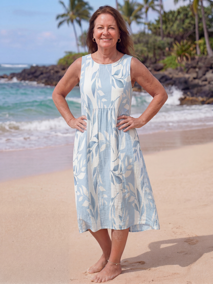 Tereza | Quiet Shore Midi Dress