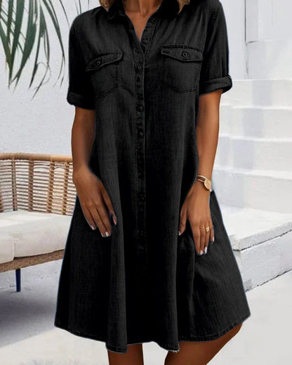 Wisdom | Lightweight Denim-Look Dress