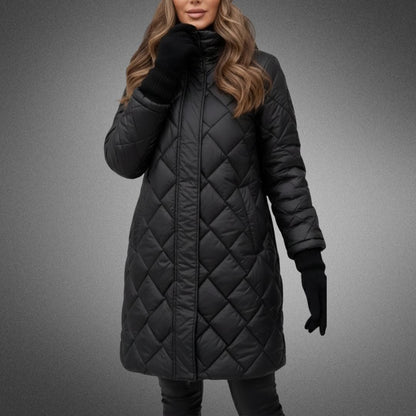 Thelma – Quilted Longline Padded Coat