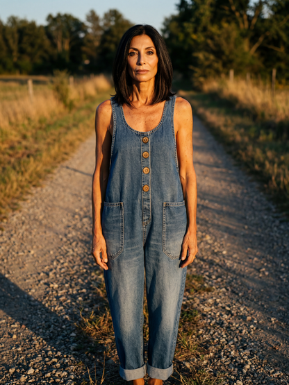 Madelyn | Rooster Motif Jumpsuit