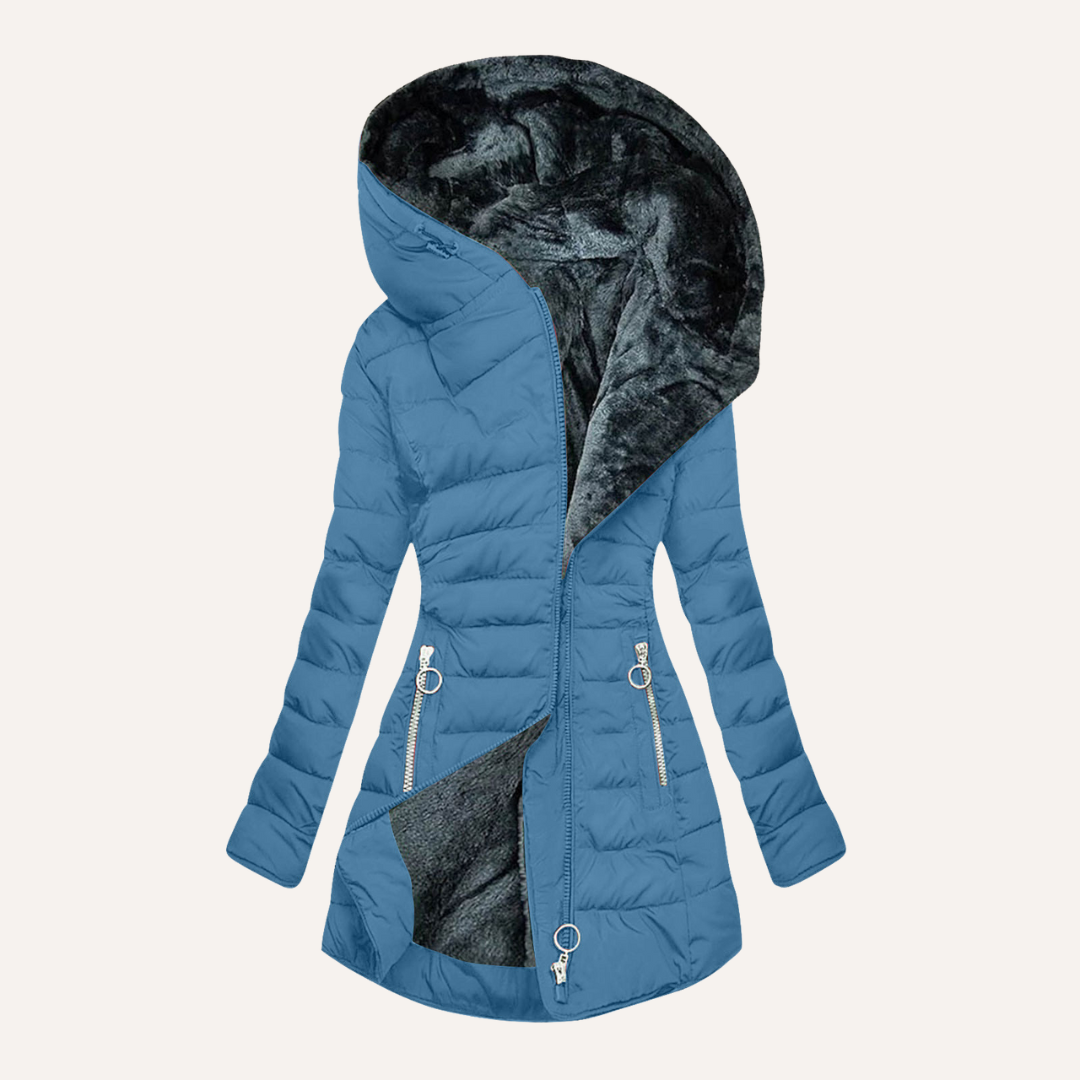 Elvira – Quilted Fur-Lined Hooded Coat
