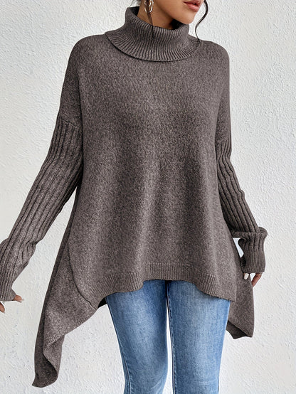 Karen – Oversized Turtleneck Knit Jumper