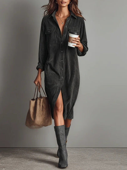 Zaiya | Relaxed Button Midi Dress
