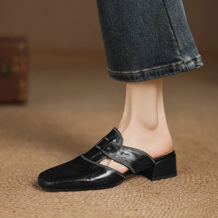 Alayna | Smooth Slip-On Mules