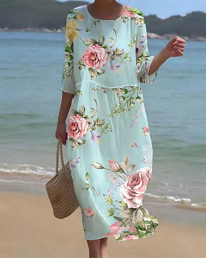 Aimee | Sunset Flower Dress