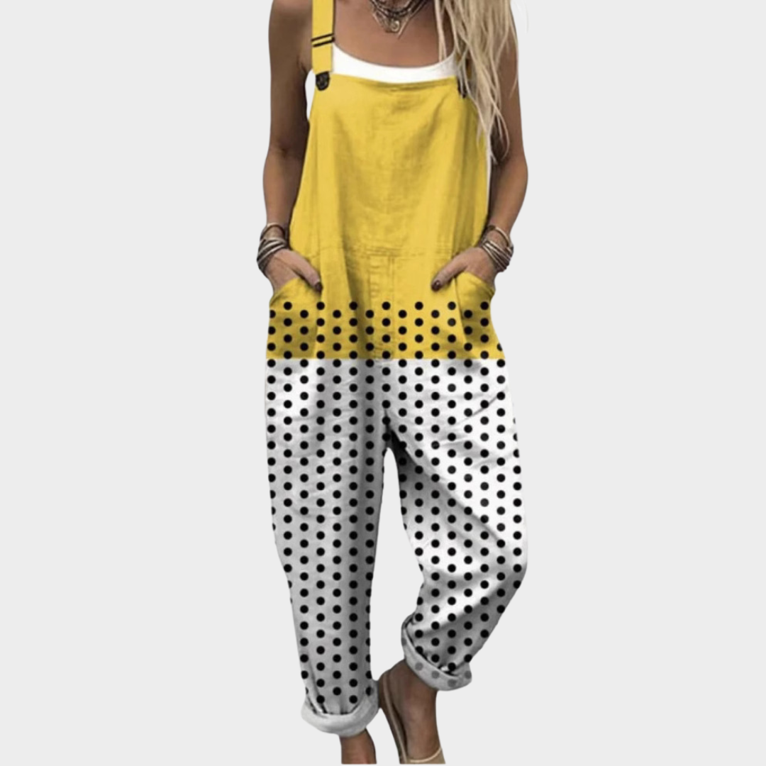 Naomi | Lemon Print Overalls