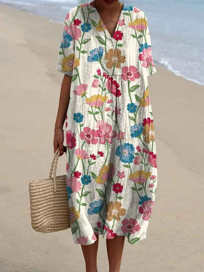 Audrey | Floral Comfort Maxi Dress