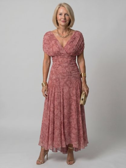 Ava | Off-Shoulder Flow Midi Dress