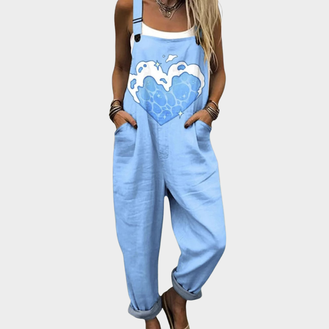 Addison | Ocean Blue Overalls