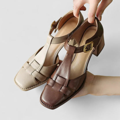 Primrose | Orthopaedic T-Strap Block Heels