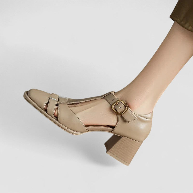 Primrose | Orthopaedic T-Strap Block Heels