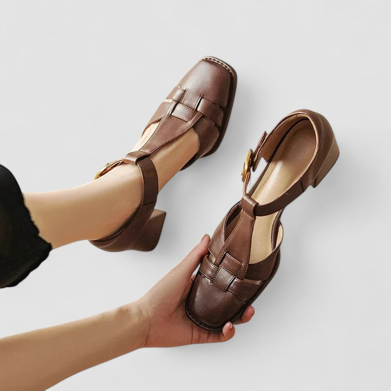 Primrose | Orthopaedic T-Strap Block Heels