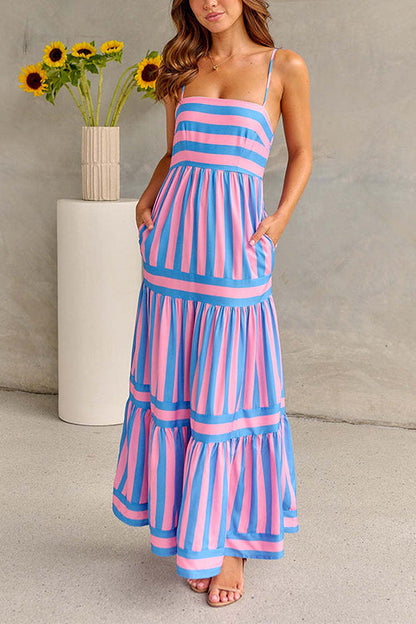 Rosalyn | Colour Block Maxi Dress