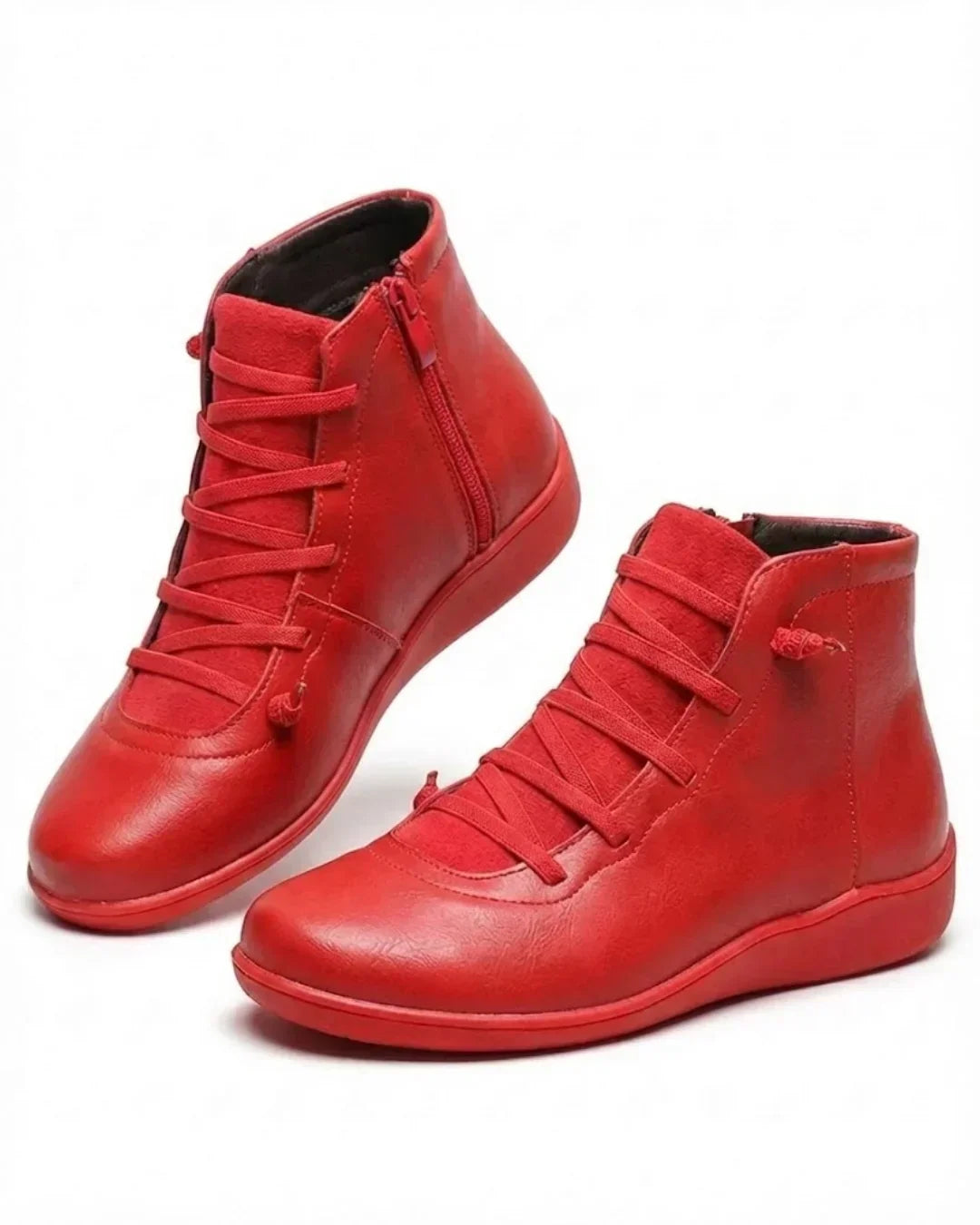 Carla – Lace-Up High-Top Ankle Boots