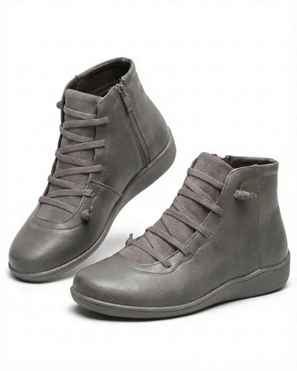 Carla – Lace-Up High-Top Ankle Boots