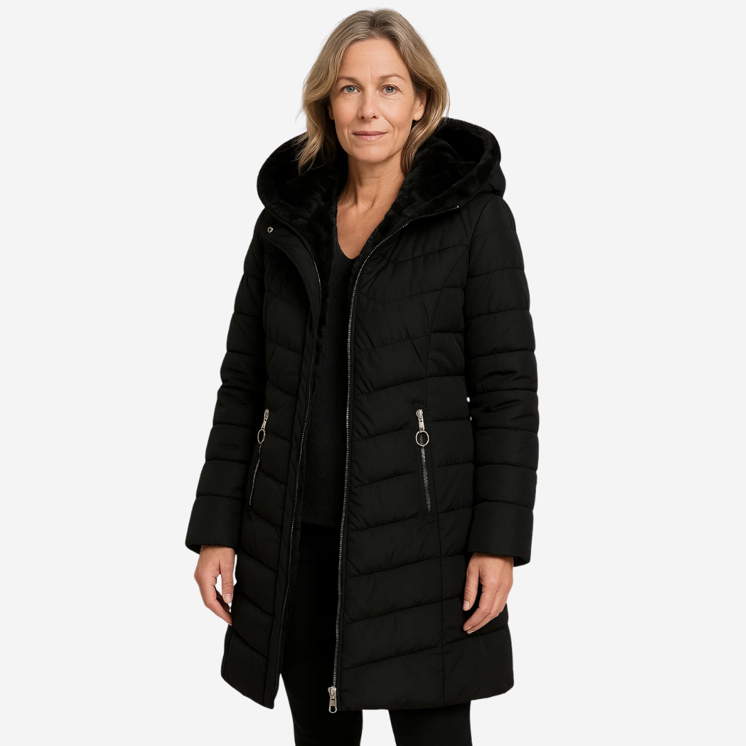 Elvira – Quilted Fur-Lined Hooded Coat