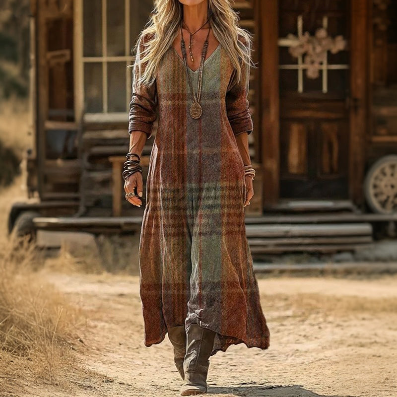 Sanaya | Vintage-Inspired Long Sleeve Casual Dress