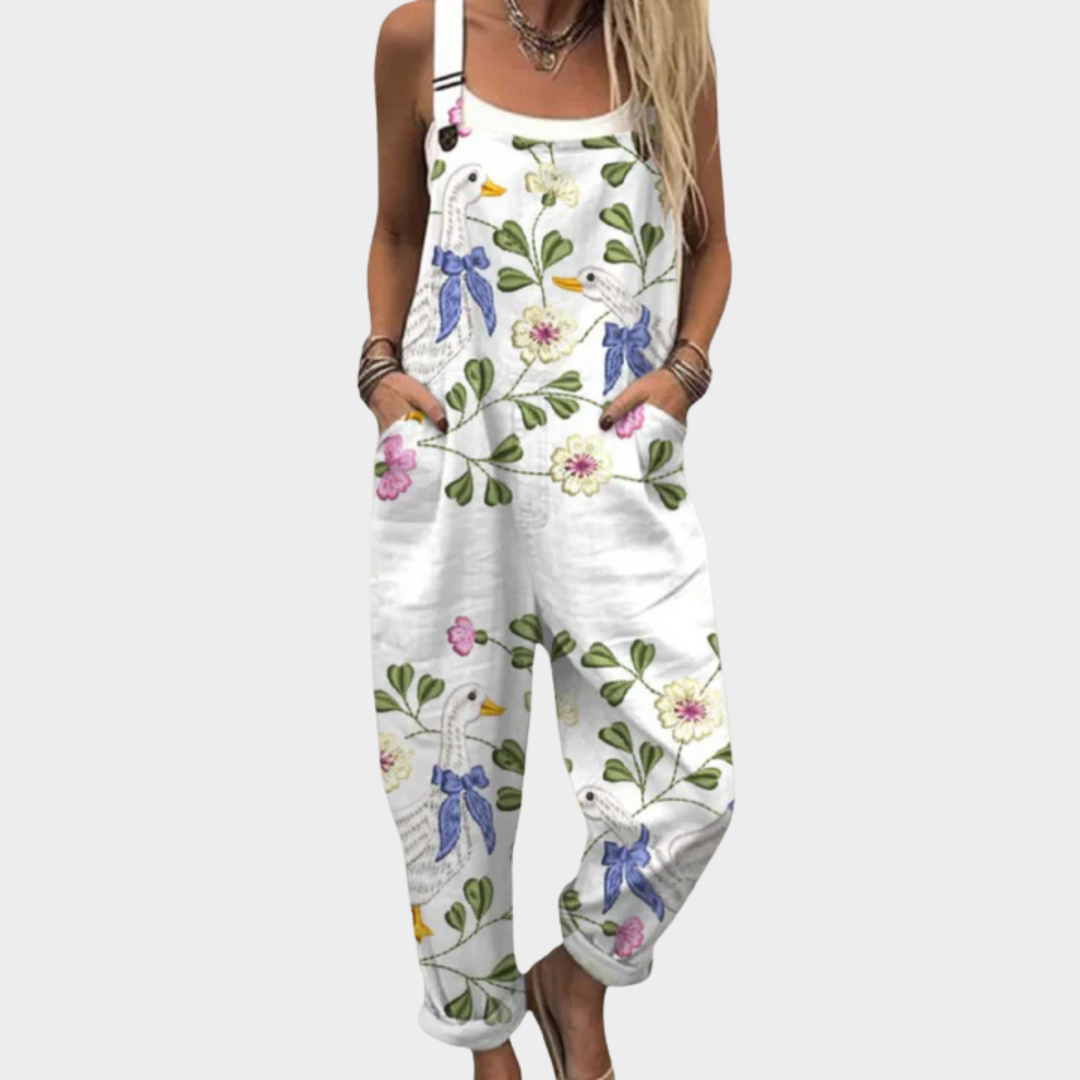 Caroline | Clean White Overalls